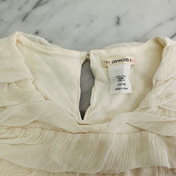Crewcuts Cotton Dress with 100% Silk Ruffles - Picture 3 of 7